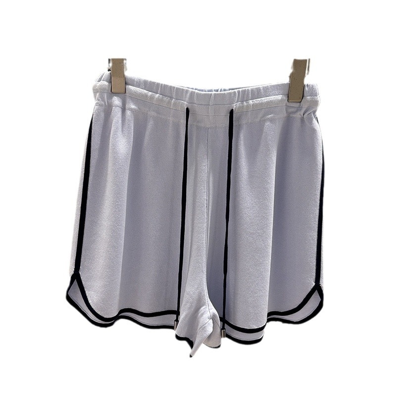 BC Pletene kratke hlače za žene od Tencel-silk smjese, prozračne i osvježavajuće, s vezanjem u struku, visokim strukom, dužina 3/4