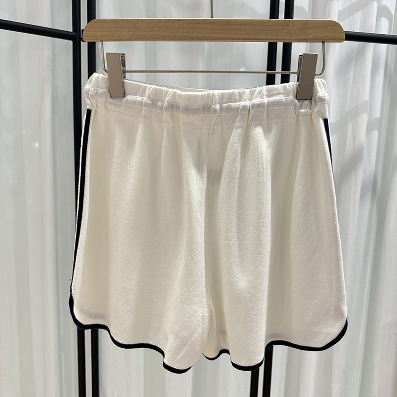 BC Pletene kratke hlače za žene od Tencel-silk smjese, prozračne i osvježavajuće, s vezanjem u struku, visokim strukom, dužina 3/4