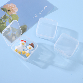 Prozirna plastična kutija za spremanje sitnih predmeta: perle, naušnice, prsteni, kutija za ušne čepove, ribarska oprema, SIM kartice i mala kutija za lijekove