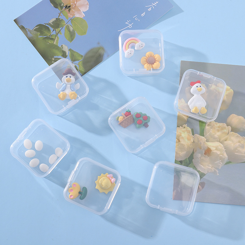 Prozirna plastična kutija za spremanje sitnih predmeta: perle, naušnice, prsteni, kutija za ušne čepove, ribarska oprema, SIM kartice i mala kutija za lijekove