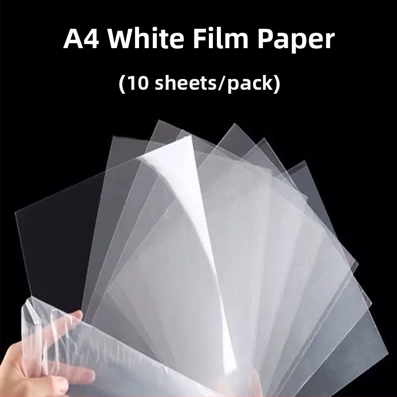 A4 farebný filmový papier, biely priehľadný sklenený papier pre detské remeslá, PVC plastové listy na maľovanie svetla a tieňov