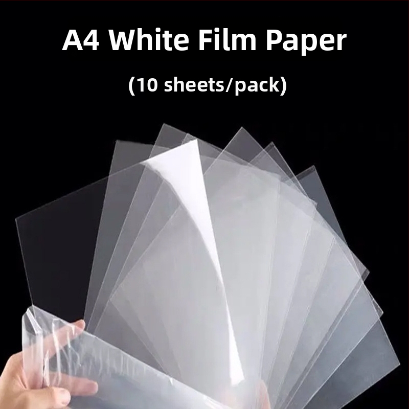A4 farebný filmový papier, biely priehľadný sklenený papier pre detské remeslá, PVC plastové listy na maľovanie svetla a tieňov
