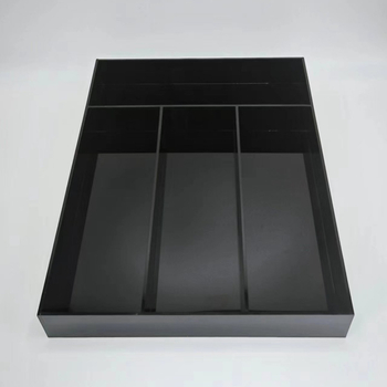Akril kutija za pribor s dijelnikom za nože, vilice i štapiće