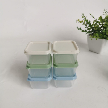 Okrugli set od 6 kompaktnyh kutija za čuvanje svježine, sprječavanje miješanja okusa, kompaktni spremnici za pohranu.