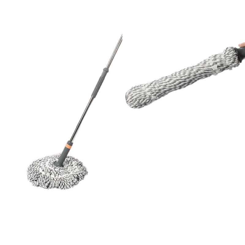 Bezkontaktni teleskopski rotirajući mop od mikrovlakana za suho i mokro čišćenje, duljina 120–140 cm