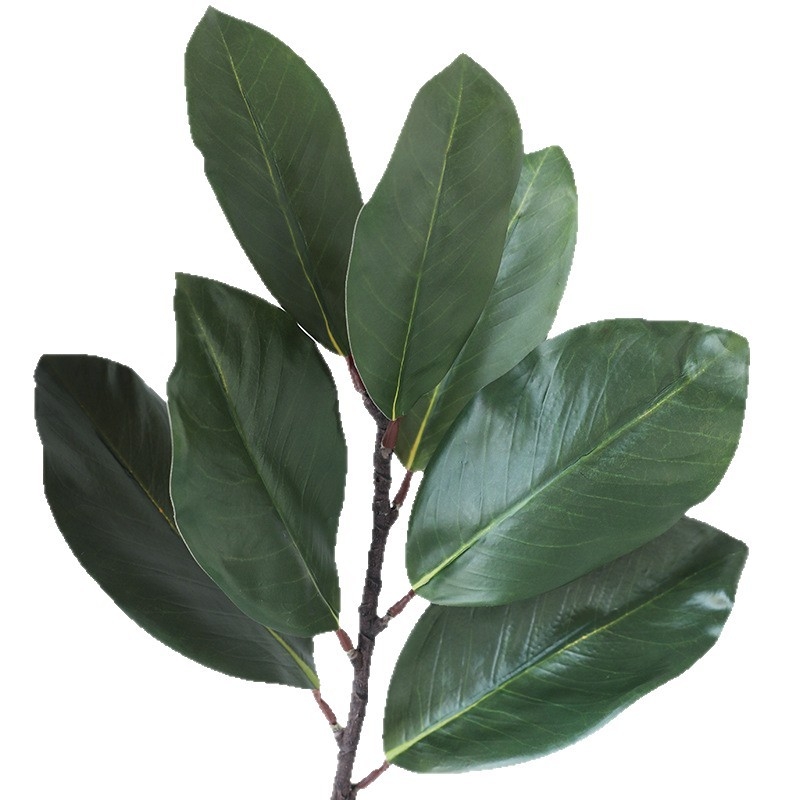 Umjetno bilje s listovima Fiddle Leaf Fig i magnolije, šumski stil za dom i svadbene dekoracije
