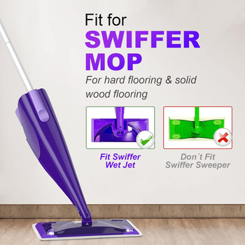 Swiffer WetJet krpa za mop, apsorbirajuća, zamjenska krpa za mokro i suho čišćenje, periva i višekratno upotrebljiva glava mop