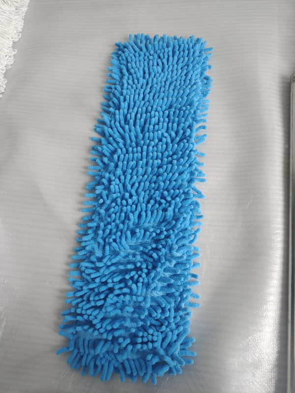 Chenille plosnati mop zamjenska glava za rotirajući mop, drveni podovi, plava boja, 52×12 cm
