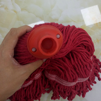 Absorbirajući vrh mop-a od pamučne pređe, okrugla plastična glava za kućnu upotrebu, zamjenjivi dodatak za mop