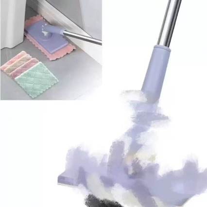 Set krpa za mop: velika glava, mala krpa, trokutasti klips, čišćenje bez dodirivanja