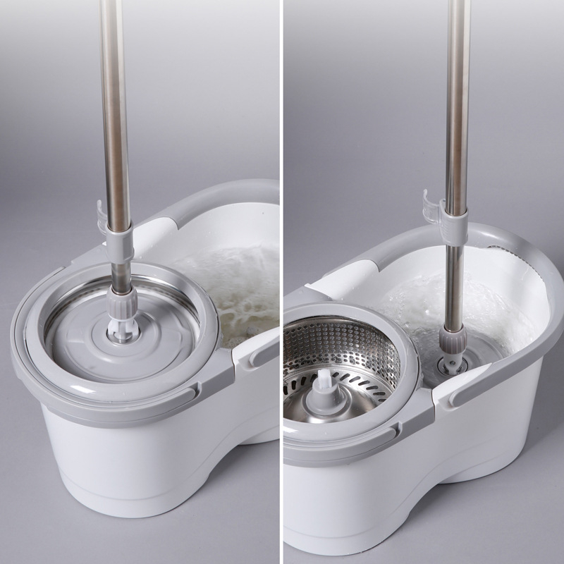 Meiliya rotirajući kantu za mop s dvostrukim pogonom, sustav stiskanja, automatsko stiskanje 50–60%, dimenzije 46×25×26,5 cm