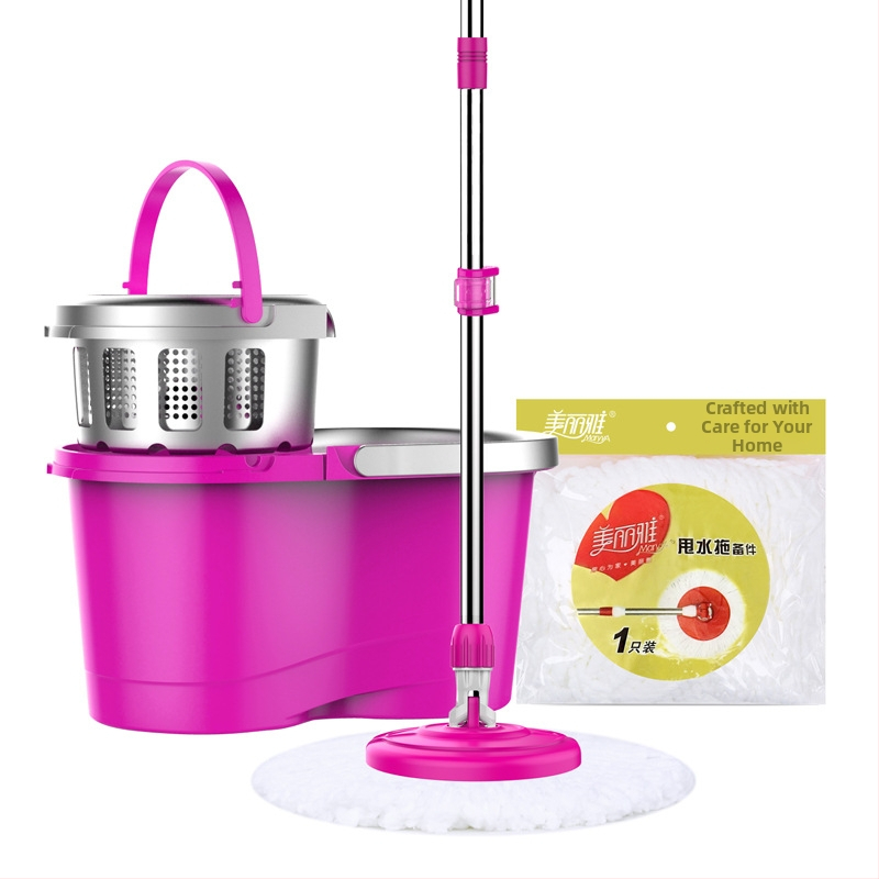 Meiliya rotirajući kantu za mop s dvostrukim pogonom, sustav stiskanja, automatsko stiskanje 50–60%, dimenzije 46×25×26,5 cm