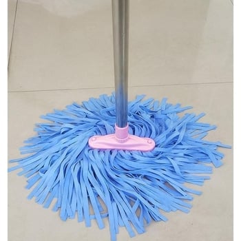 Bešavni mop od velura – široka glava, plosna glava, upijajući, tradicionalni mop s mehanizmom za iscijeđivanje