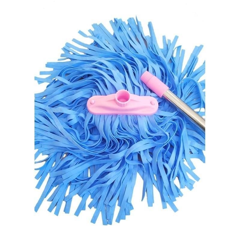 Bešavni mop od velura – široka glava, plosna glava, upijajući, tradicionalni mop s mehanizmom za iscijeđivanje