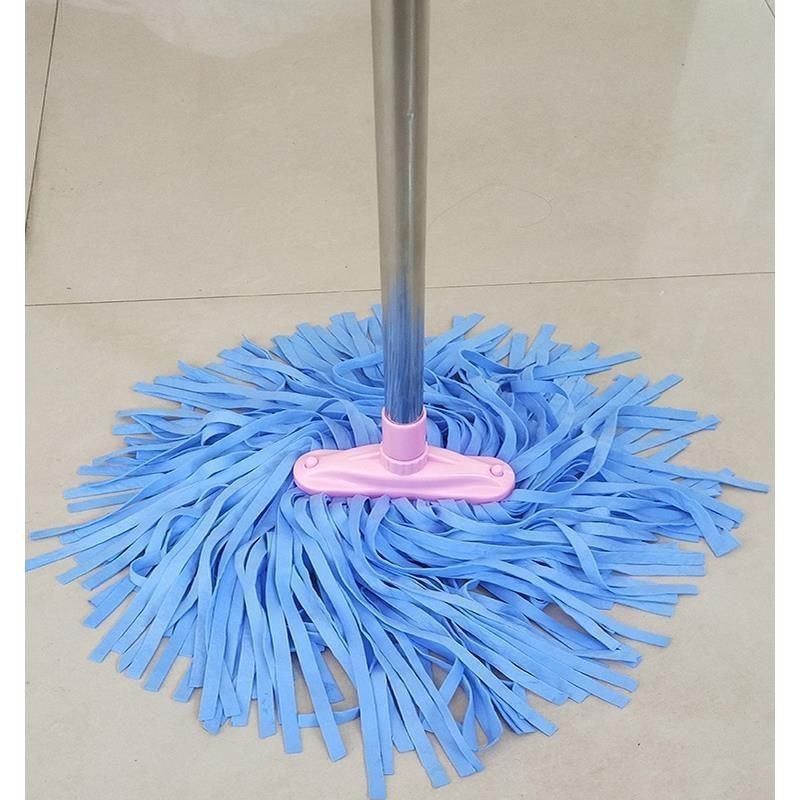 Bešavni mop od velura – široka glava, plosna glava, upijajući, tradicionalni mop s mehanizmom za iscijeđivanje