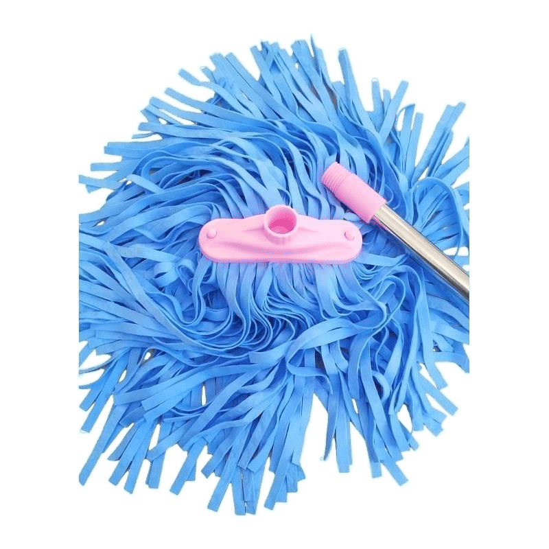 Bešavni mop od velura – široka glava, plosna glava, upijajući, tradicionalni mop s mehanizmom za iscijeđivanje