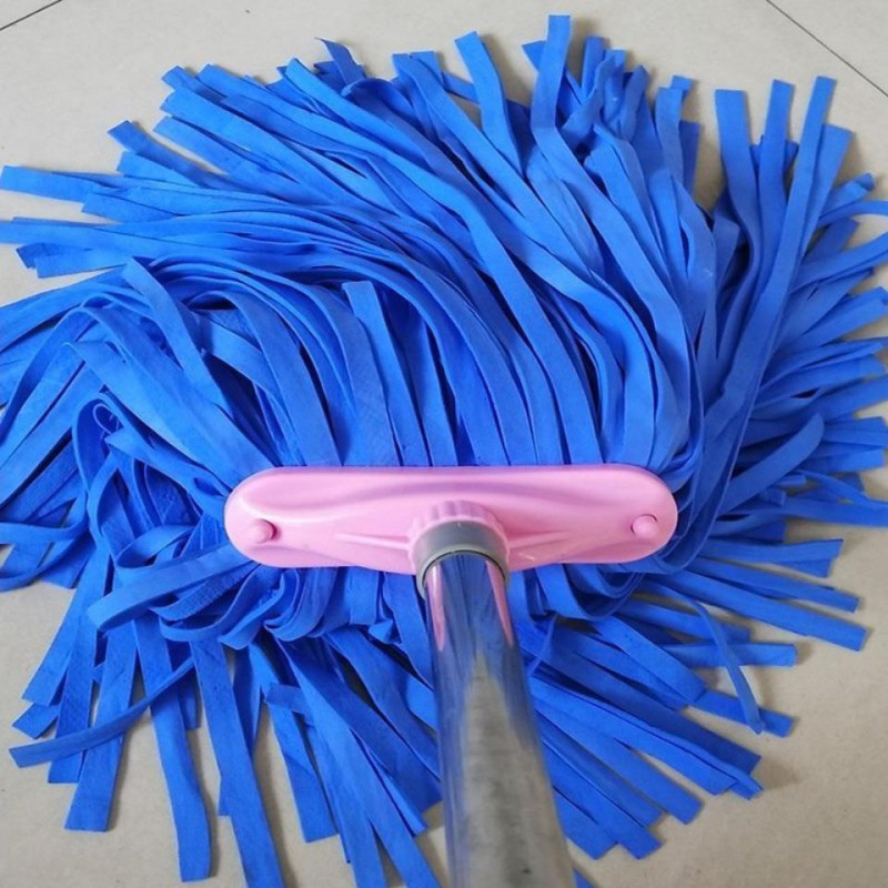 Bešavni mop od velura – široka glava, plosna glava, upijajući, tradicionalni mop s mehanizmom za iscijeđivanje