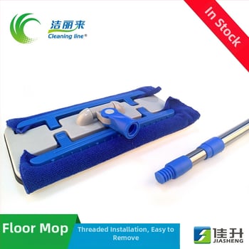 Jielilai 32 cm plosnati mop za drvene podove – mini mop s klipsom za krpu