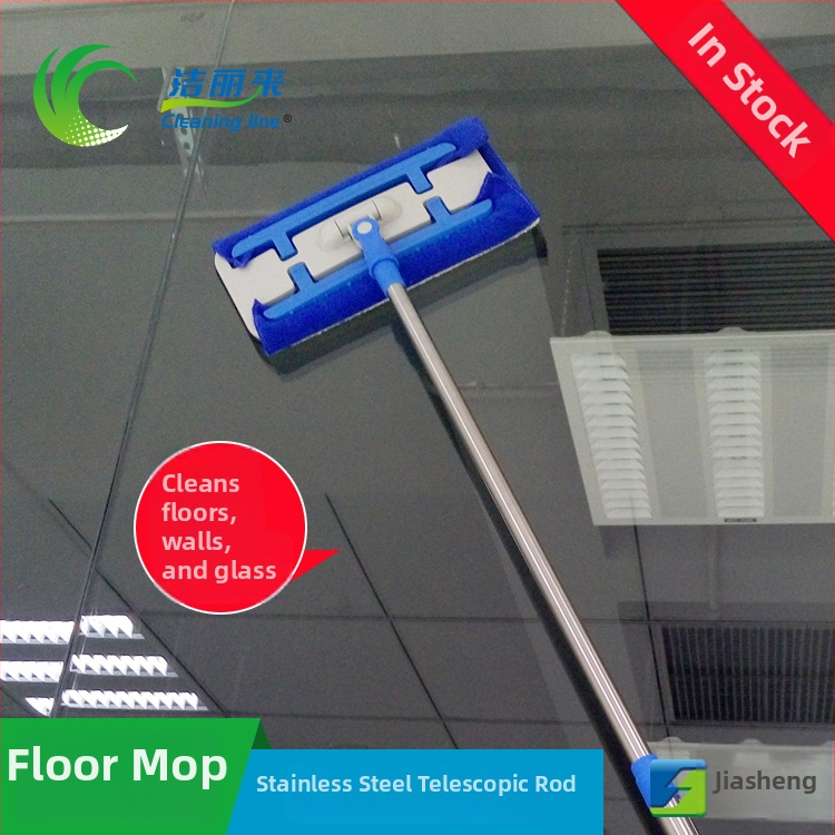 Jielilai 32 cm plosnati mop za drvene podove – mini mop s klipsom za krpu