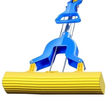 Spužvasti upijajući mop, 28 cm, sklopni mop s ljepilom od pamuka, istiskivanje vode, kućna uporaba
