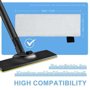 Zamjenski jastučić za čišćenje za glavu parnog mop-a Karcher SC1–SC5