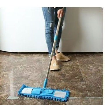 Chenille plosnati mop, upija vlagu i prašinu, dvostruka namjena mokro i suho čišćenje, okretna glava za čišćenje u jednom koraku