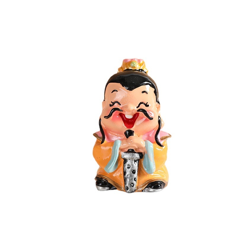 Figurice Tri kraljevstva: Guan Gong i Zhuge Liang za stol, studij ili policu – kućni dekor
