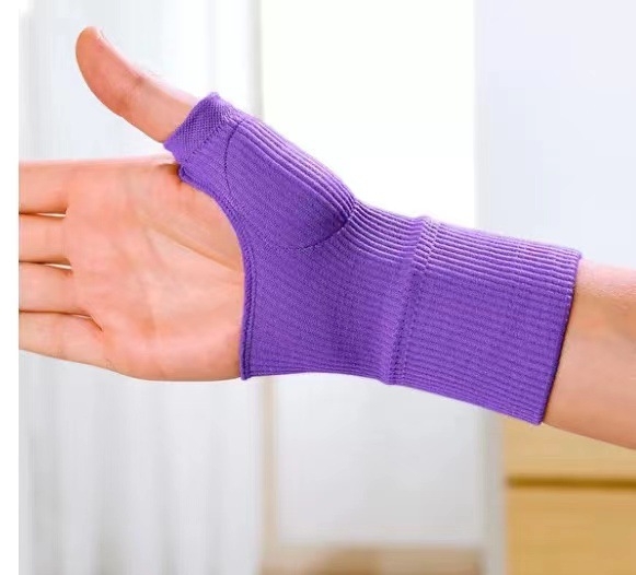 Elastične pletene prstene rukavice s poklopcem za palac i SEBS štitnikom za zglob, prozračan