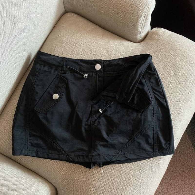 Plus veličine traper suknja A-kroj, visokim strukom, retro stil, kratka ljetna