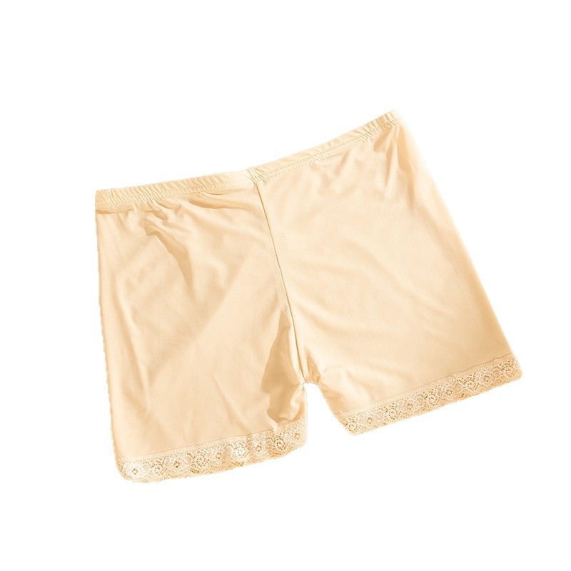 Ice Silk Capri leggings s čipkastim rubom, bez prozirnosti, bez šavova, tanke, prozračne, elastične, Capri duljine za ljeto