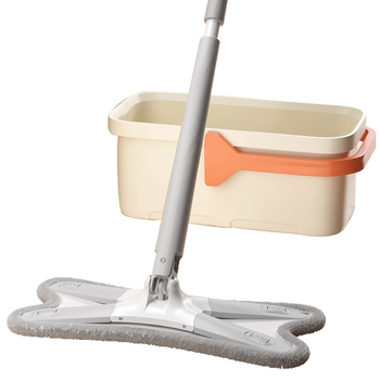 42 cm plosnati mop u obliku leptira, bezkontakno pranje, kanta za cijedjenje za jednostavno čišćenje poda