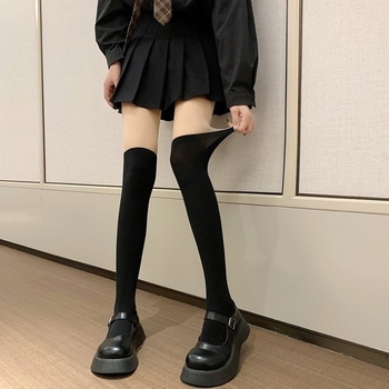 Pantyhose s iluzijom bedra, prozirne crne čarape, noćni klub stil