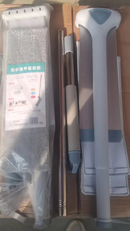 Bezdotykový plochý mop pre domáce použitie, nový model, ľahké čistenie jedným pohybom, handrička na mop súčasťou