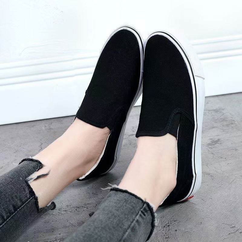 Proljetne platnene tenisice za žene, udobne slip-on tenisice, bijele tenisice, svestrani skate tenisice za studente