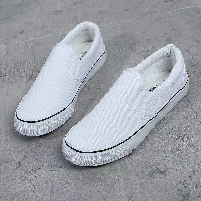 Proljetne platnene tenisice za žene, udobne slip-on tenisice, bijele tenisice, svestrani skate tenisice za studente