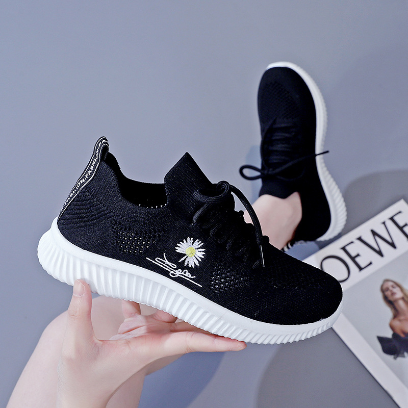 Ljeto 2025: Korejskog stila casual tenisice Flyknit za žene, prozračno perforirane trkačke tenisice F20