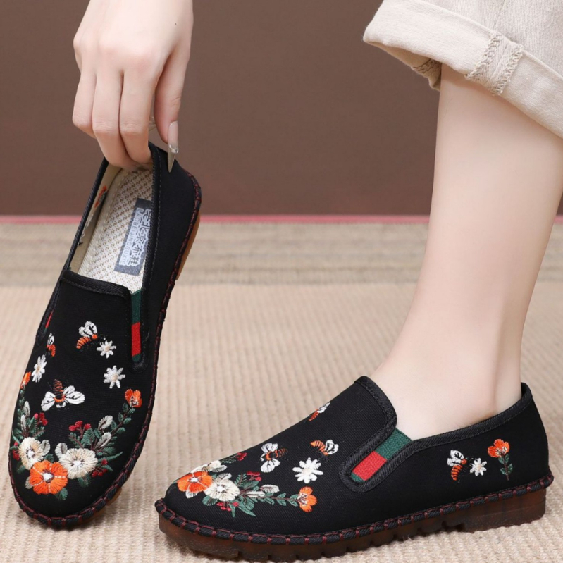 Proljetne platnene tenisice nadahnut Hanfu stilom, retro šivane, Pekin stil