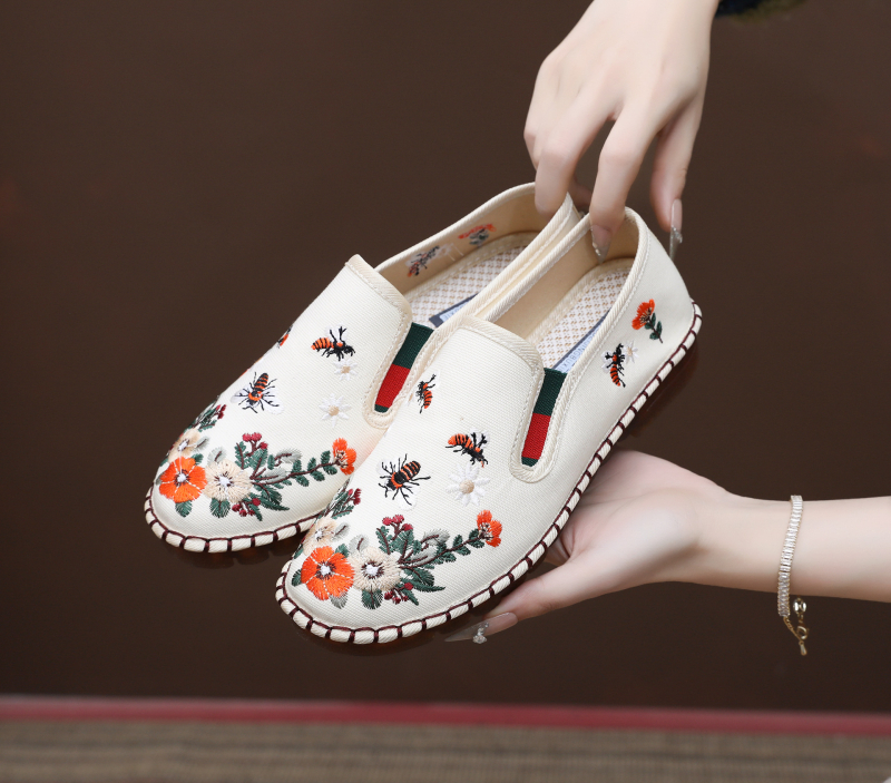 Proljetne platnene tenisice nadahnut Hanfu stilom, retro šivane, Pekin stil