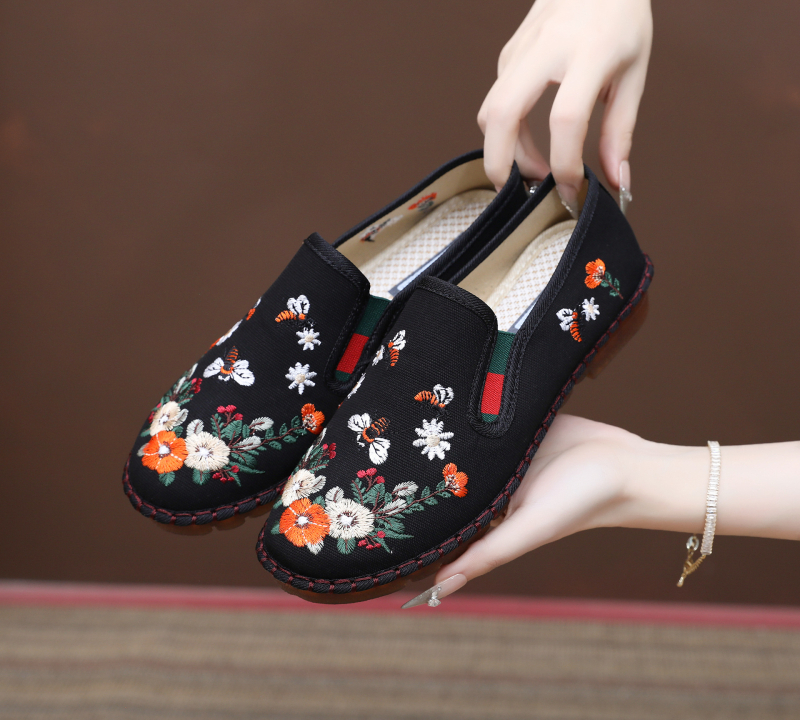 Proljetne platnene tenisice nadahnut Hanfu stilom, retro šivane, Pekin stil