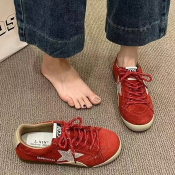 2025 nove tenisice s korejskim stilom retro, istrošeni izgled, zima, antislip, casual obuće za žene