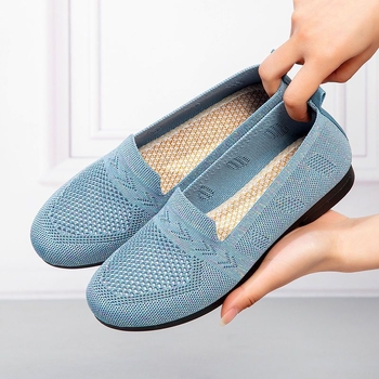 Ženske mokasine Old Beijing od platna, prozračni mrežasti gornji dio s izrezima, slip-on za unutarnju i vanjsku upotrebu
