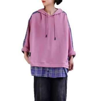 Ženski oversize hoodie s kapuljačom, jesenski korejski stil, opuštena silueta, plus veličina, moda za mamu