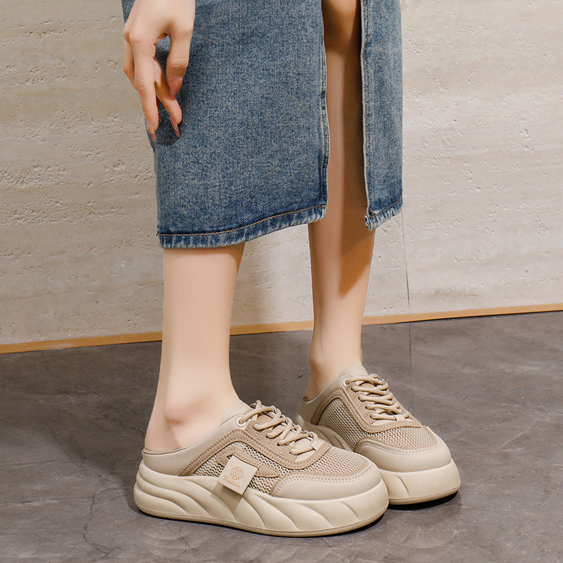 Ženske slip-on sandale s debelim potplatom - retro casual plažne sandale, ljeto 2026 KT2633