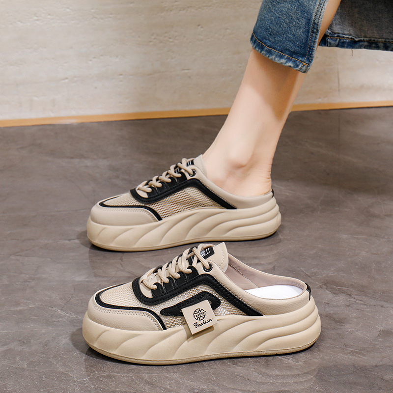 Ženske slip-on sandale s debelim potplatom - retro casual plažne sandale, ljeto 2026 KT2633