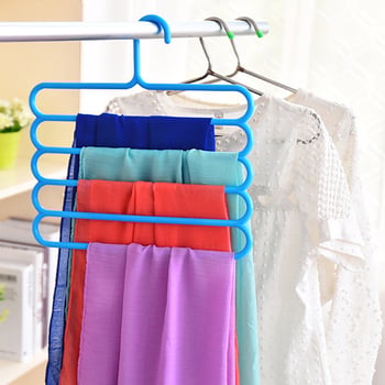 Petoslojni držač za hlače i organizator garderobe