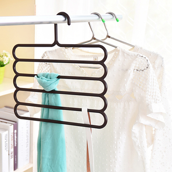 Petoslojni držač za hlače i organizator garderobe