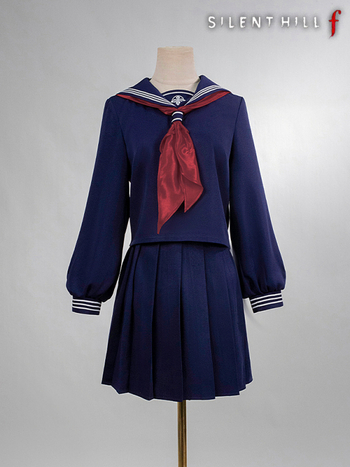 Izšivana JK cosplay suknja inspirirana Silent Hill F Shizuku Deep Water