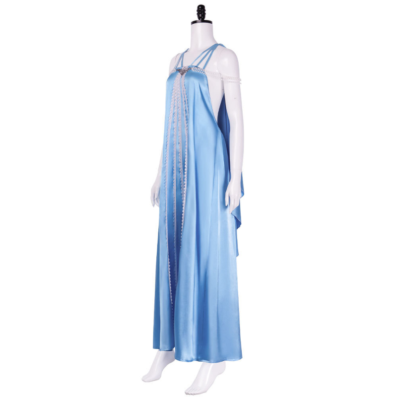 Plava duga haljina cosplay Padmé Amidala iz Star Warsa za Halloween