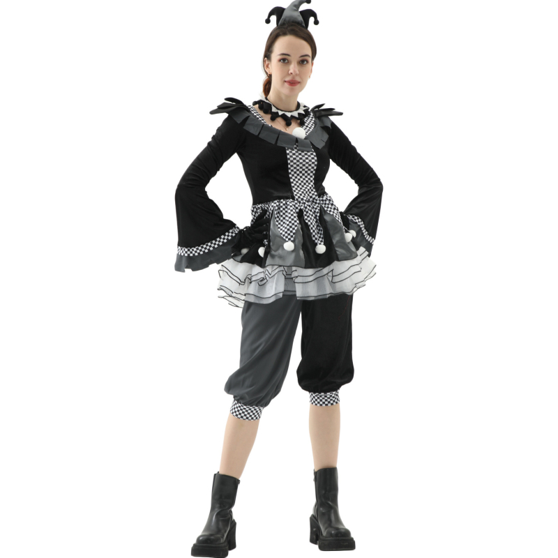 M-XL kostim zloglasnog klauna za Noć vještica, cirkuski duh – thriller cosplay, vampirski klaun