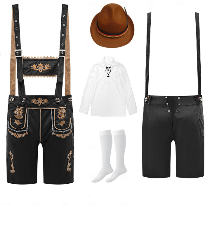 Halloween njemački Oktoberfest kostim: retro kombinezon za odrasle s kapom, čarapama i gornjim dijelom